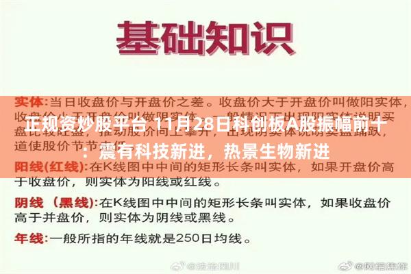 正规资炒股平台 11月28日科创板A股振幅前十：震有科技新进，热景生物新进