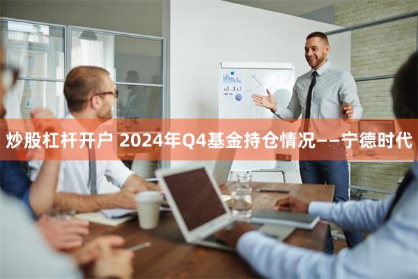 炒股杠杆开户 2024年Q4基金持仓情况——宁德时代